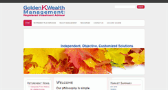Desktop Screenshot of goldenkwealth.com